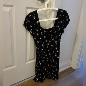 Abercrombie Black Floral Mini Dress